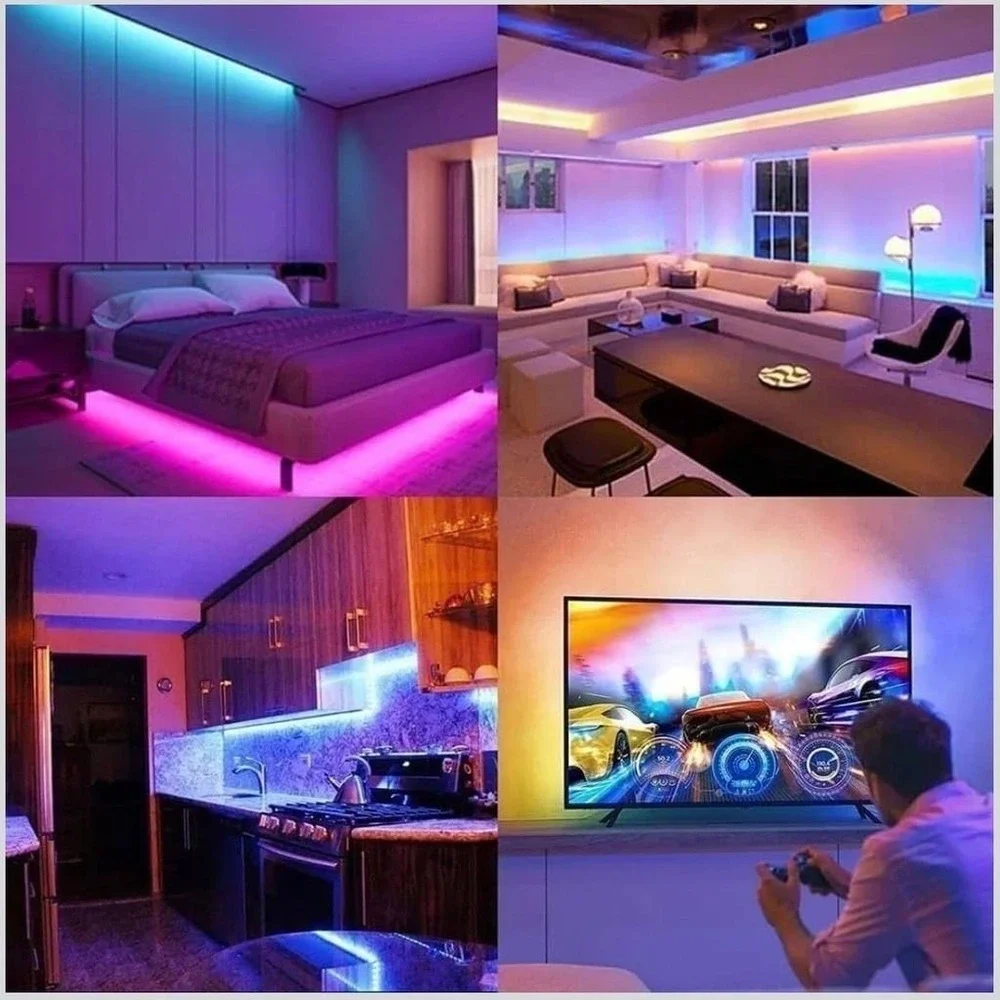 DAYBETTER 100ft LED Strip Lights,USB Powered,App Control and Music Sync, Color C